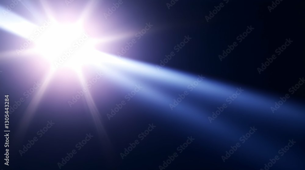 Fototapeta premium This stunning graphic features bright light beams radiating from a central source, creating a dynamic and captivating visual effect perfect for various design projects.