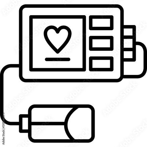 Tonometer Icon Vector Element
