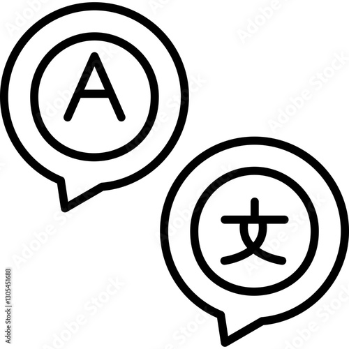 Language Icon Vector Element