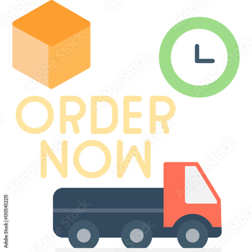 Order Now Icon Vector Element