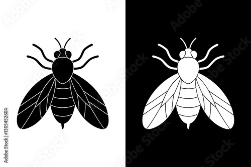 Fly icon vector on White Background ,Vector Art Illustration on white background.