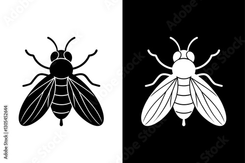 Fly icon vector on White Background ,Vector Art Illustration on white background.