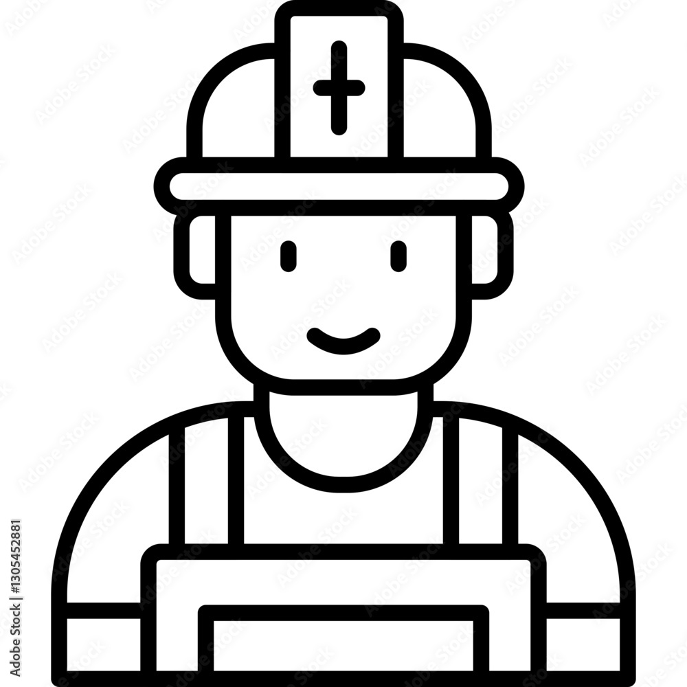 Firefighter Costumes Icon Vector Element Firefighter Costumes Icon Vector Element