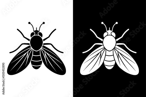 Fly icon vector on White Background ,Vector Art Illustration on white background.