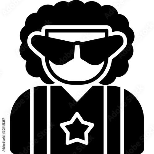Rockstar Costumes Icon Vector Element