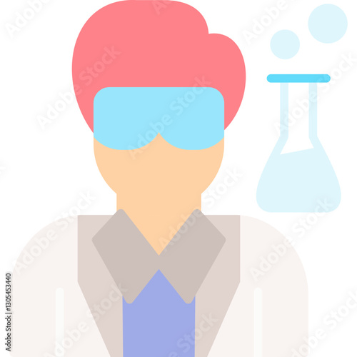 Scientist Costumes Icon Vector Element