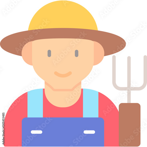 Farmer Costumes Icon Vector Element