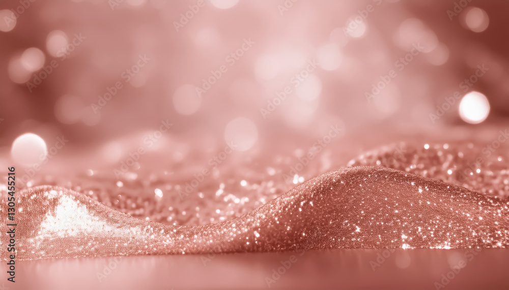 Elegant Pink Glitter Landscape with Bokeh Lights - Dreamy Abstract Art Elegant Pink Glitter Landscape with Bokeh Lights - Dreamy Abstract Art