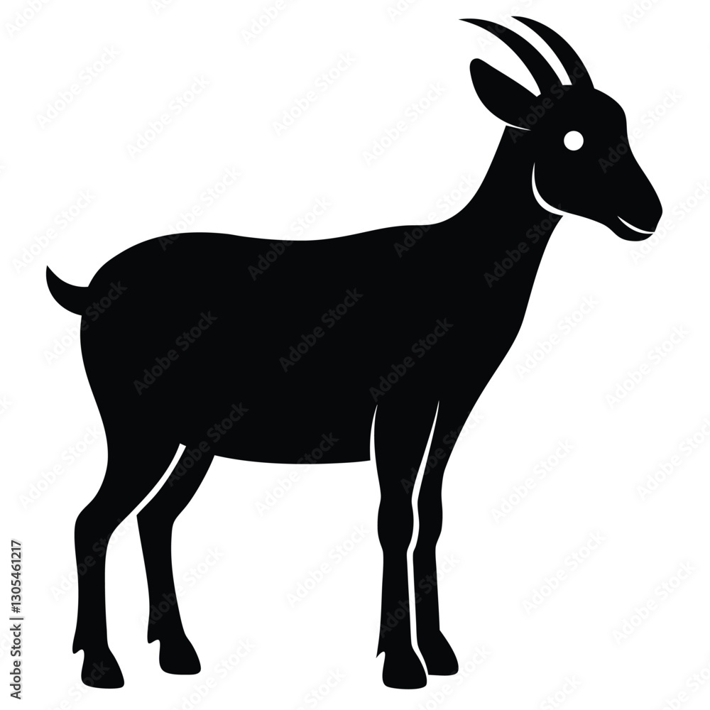 Goat Silhouette Clipart Icon Goat Silhouette Clipart Icon