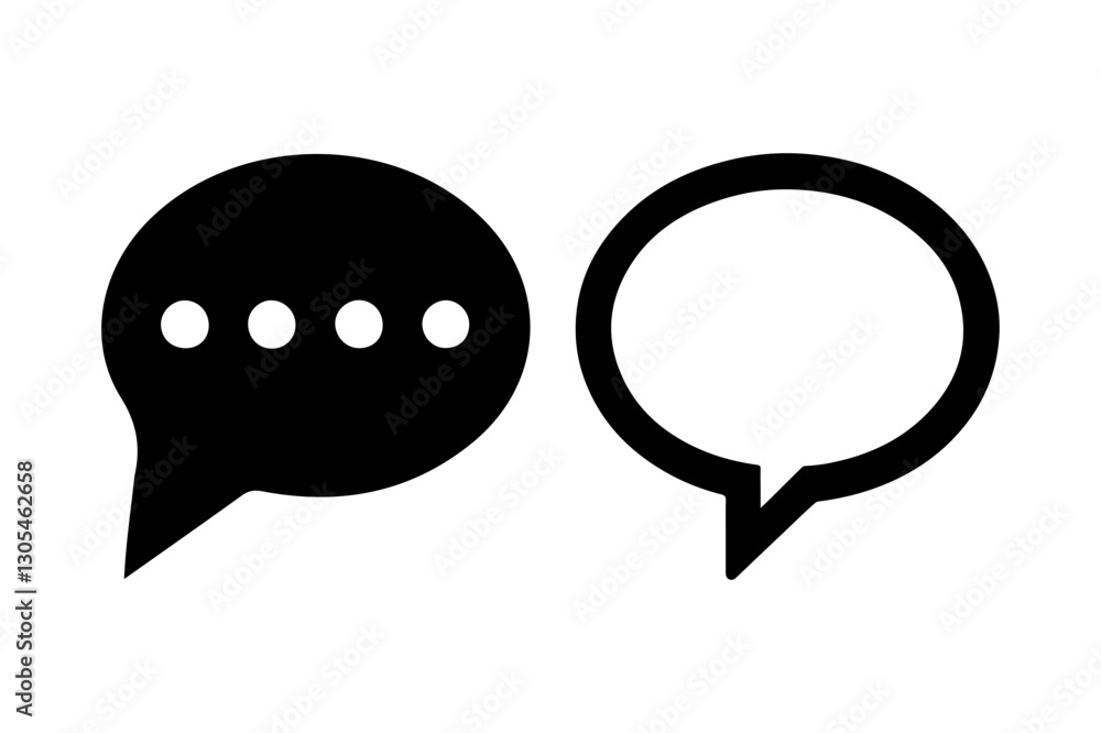 set of speech bubbles set of speech bubbles