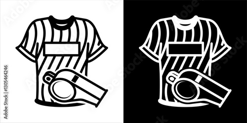 A black and white Uniform icon