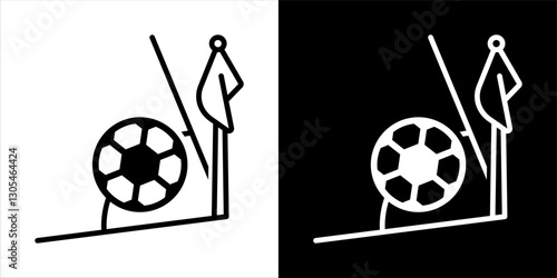 A black and white Corner icon