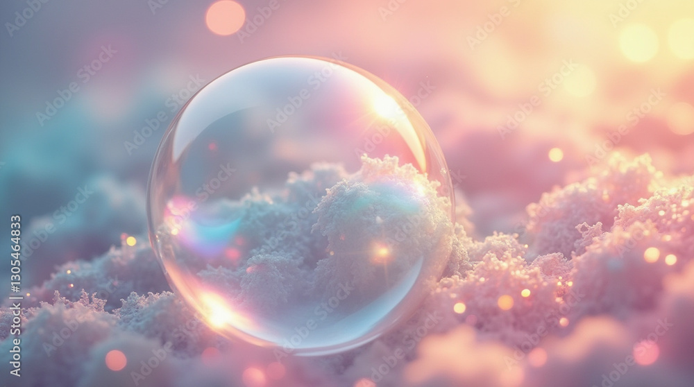 Crystal Bubbles: A World of Transparent Light and Nature's Reflection Crystal Bubbles: A World of Transparent Light and Nature's Reflection