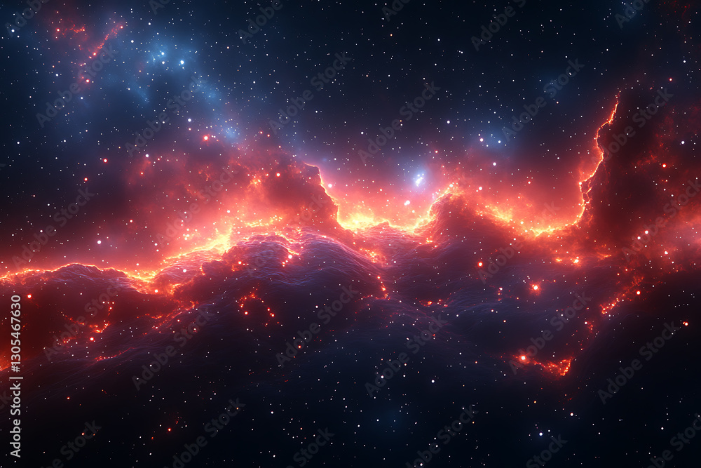 A breathtaking view of the night sky in space, filled with glowing stars, distant galaxies, and vibrant cosmic nebulae A breathtaking view of the night sky in space, filled with glowing stars, distant galaxies, and vibrant cosmic nebulae