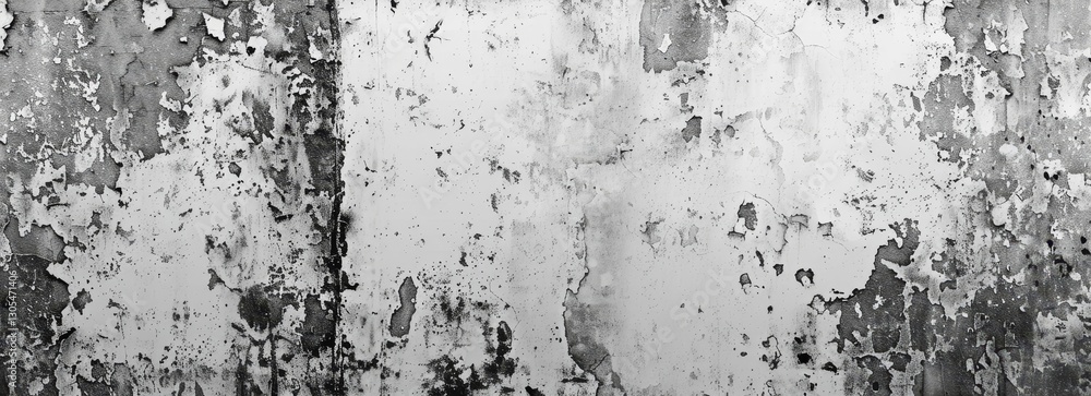 Fototapeta premium Abstract gray concrete texture showcases weathered elements with peeling paint and uneven surfaces, perfect for creative backgrounds and designs