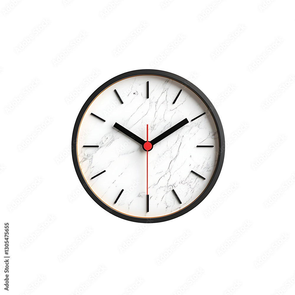 marble clock 3D render marble clock 3D render