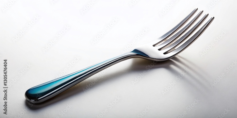 Isolated Silver Fork, Stainless Steel Cutlery, Kitchen Utensil, Tableware, Dining Isolated Silver Fork, Stainless Steel Cutlery, Kitchen Utensil, Tableware, Dining