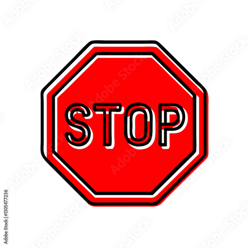 Red stop sign symbolizing traffic safety and awareness