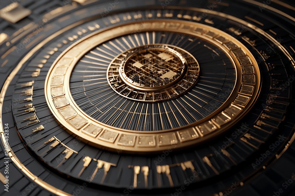 Obraz premium sunburst chart