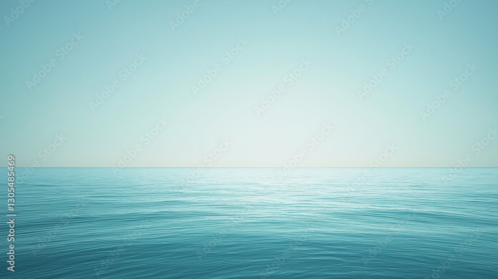 Obraz premium Clean Sky Blue to White Gradient Background