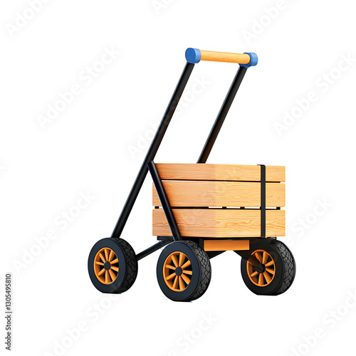 hand truck 3D render