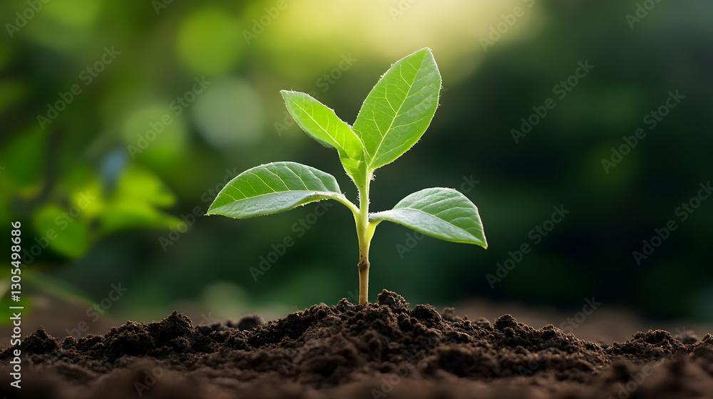 A close-up view of a young green plant sprouting from rich soil. The leaves are fresh and vibrant, symbolizing growth and new beginnings in the natural environment. A close-up view of a young green plant sprouting from rich soil. The leaves are fresh and vibrant, symbolizing growth and new beginnings in the natural environment.
