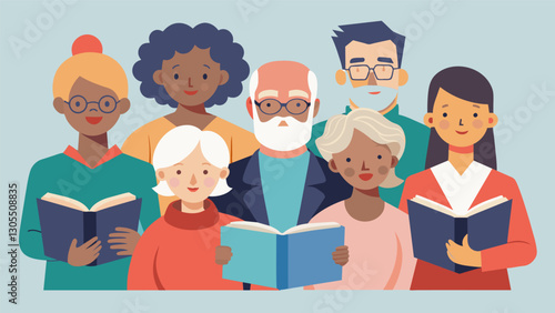 With their combined years of experience and knowledge this group of elders turned publishers is determined to change perceptions and break stereotypes about aging through their. Vector illustration