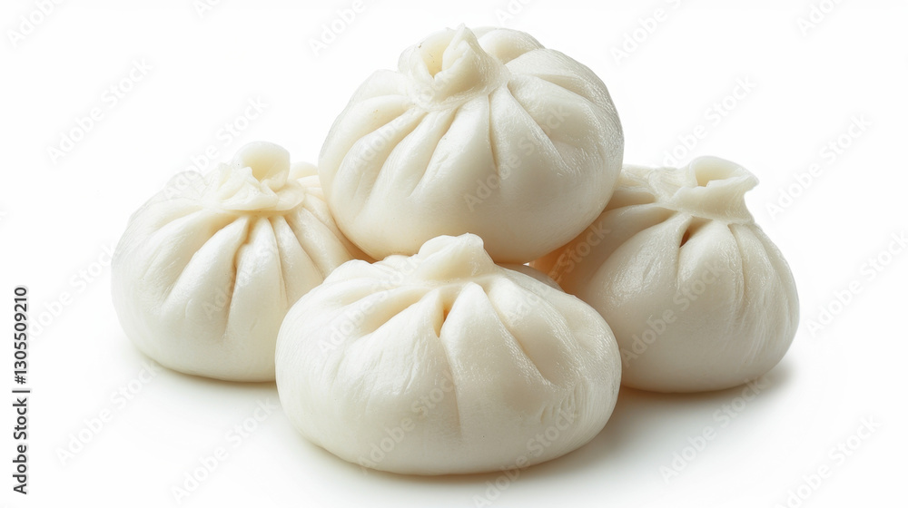 Fototapeta premium dumplings on white background