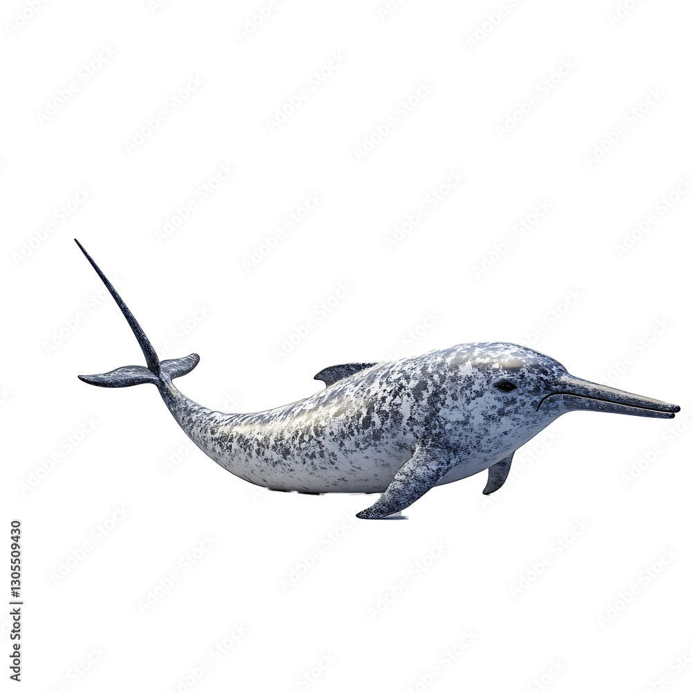 Fototapeta premium narwhal 3D render