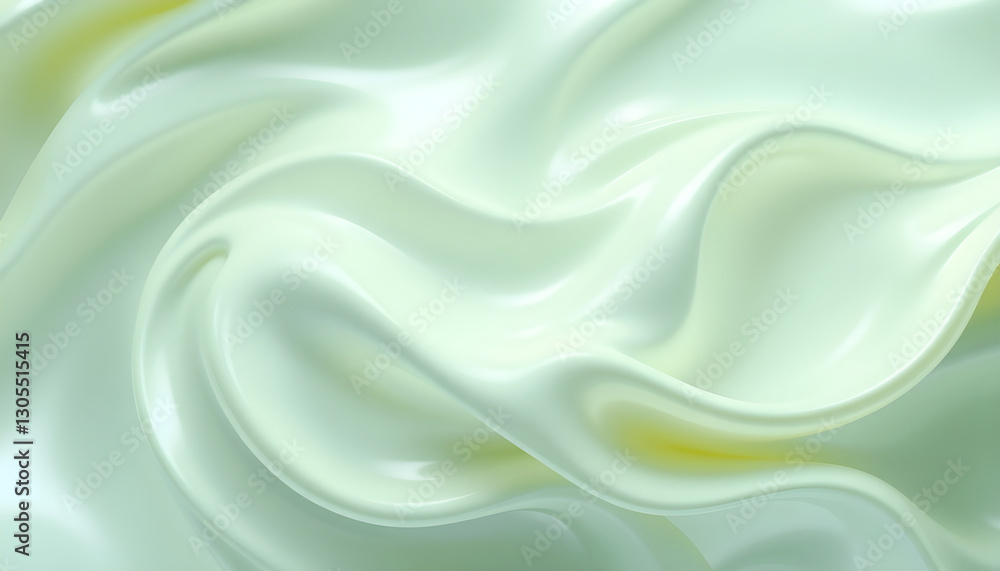 Fototapeta premium 연두색과 노란색을 겹친 크림질감의 배경