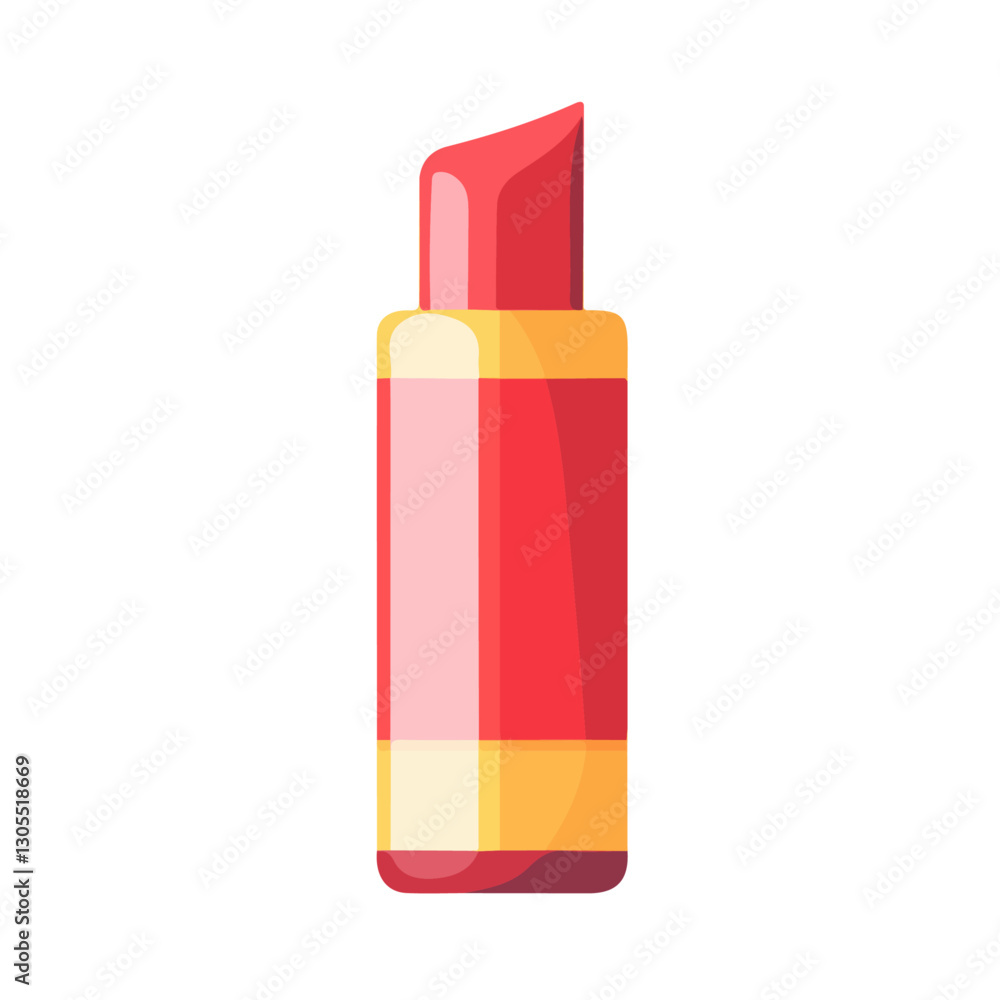 2D flat vector illustration lip balm icon isolated on a white background.
2D flat vector illustration lip balm icon isolated on a white background.