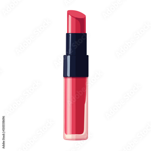 2D flat vector illustration lip gloss icon isolated on a white background.

