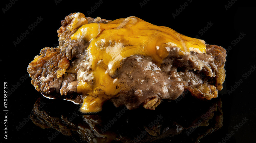 hamburger on black background hamburger on black background