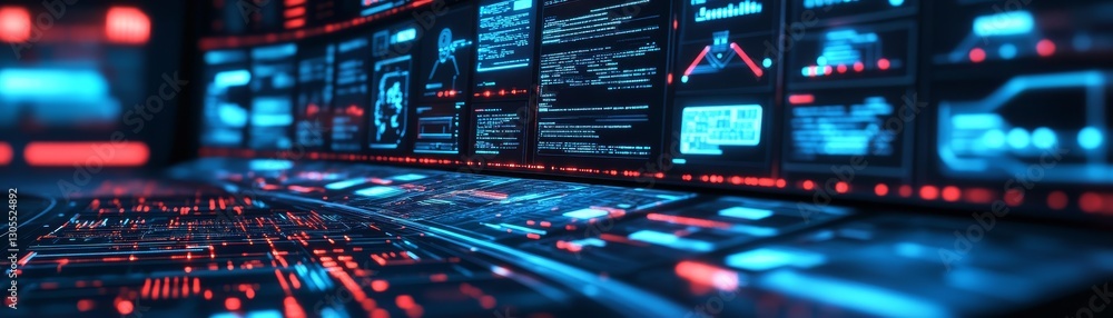 Futuristic digital interface design concept. Futuristic digital interface design concept.