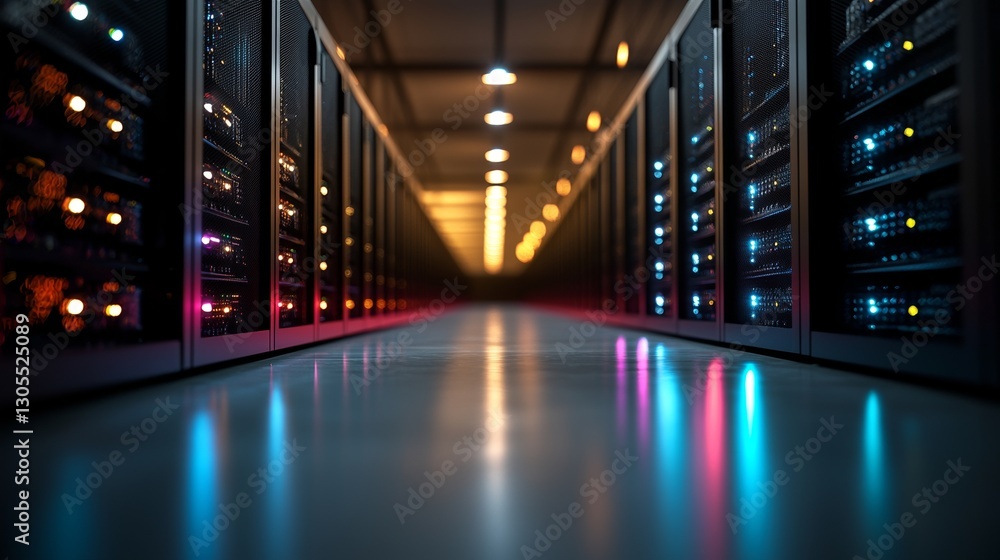 The concept of the Internet of Things, big data protection, storage, cryptocurrency farms, and cloud computing is illustrated by a 3D render of crypto miners in a modern data technology center with The concept of the Internet of Things, big data protection, storage, cryptocurrency farms, and cloud computing is illustrated by a 3D render of crypto miners in a modern data technology center with