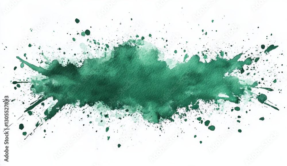 A vibrant green watercolor splash with splatters, creating an artistic and dynamic effect on a white background. A vibrant green watercolor splash with splatters, creating an artistic and dynamic effect on a white background.