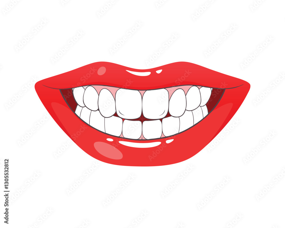 vector illustration of mouth with tongue vector illustration of mouth with tongue