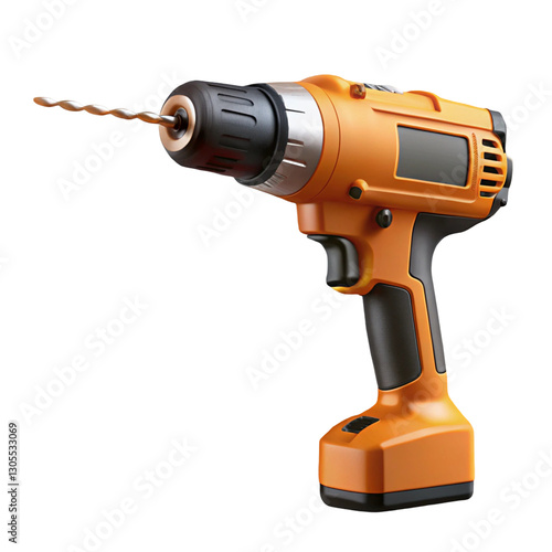 electric drill isolated on white background