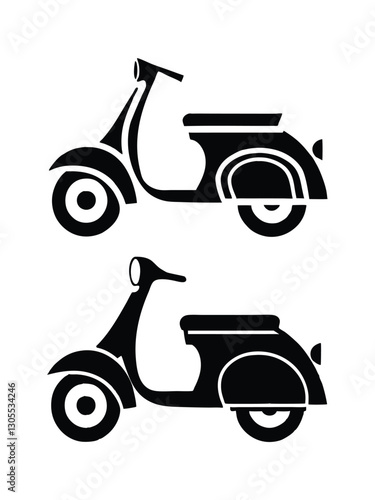 vintage motorcycle icon