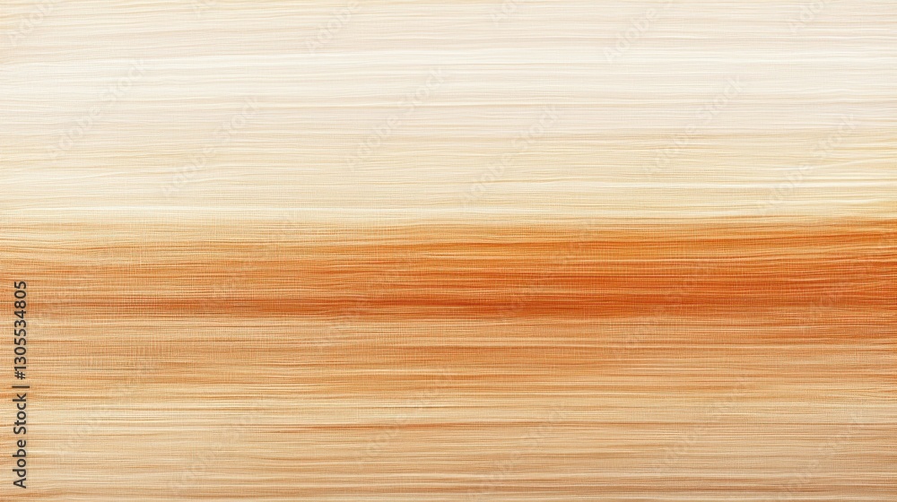 Beige and Brown Horizontal Lines Create Abstract Brushstroke Texture