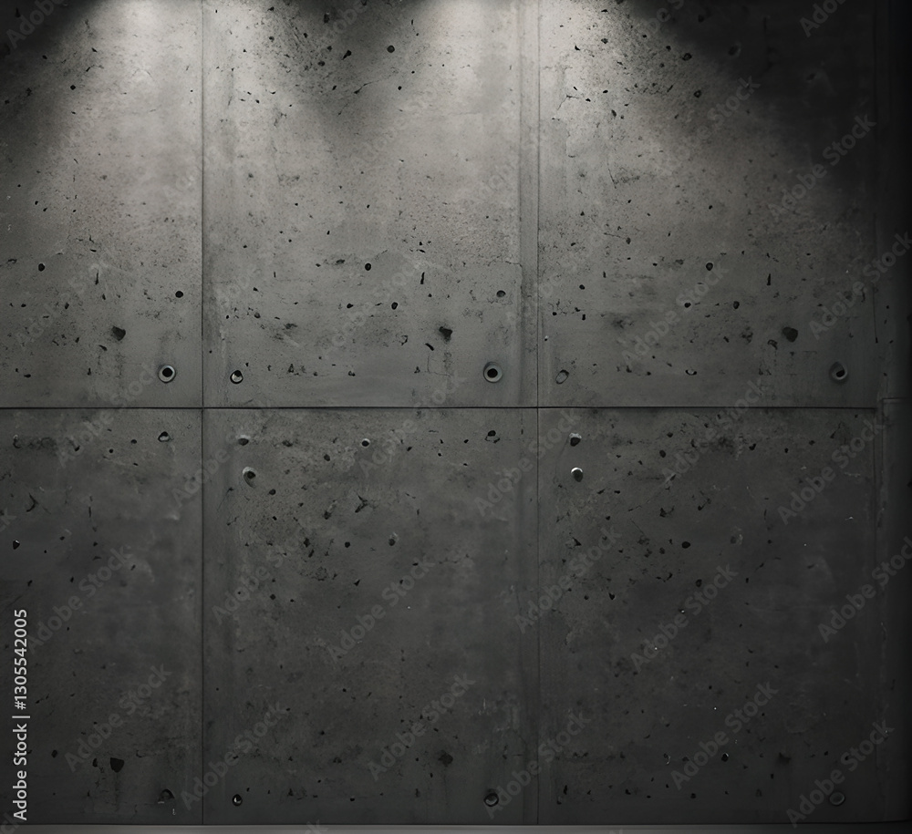 Fototapeta premium Old black background. Wallpaper in grunge style. Concrete texture. Black acrylic stains isolated on white. Hand drawn banner, label, frame shape. Black textured design elements.generative ai