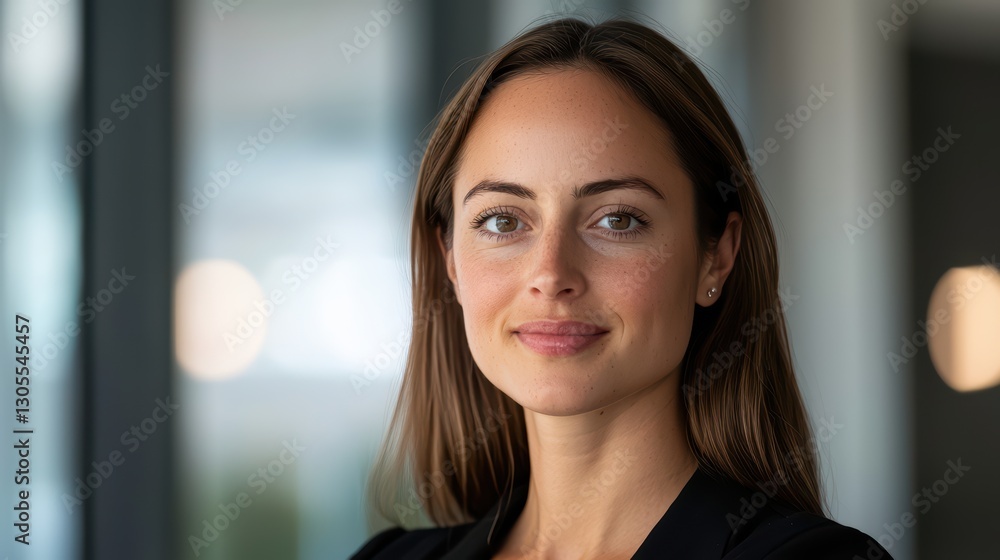 Confident Businesswoman Delivering Engaging Presentation in Modern Office Environment Confident Businesswoman Delivering Engaging Presentation in Modern Office Environment