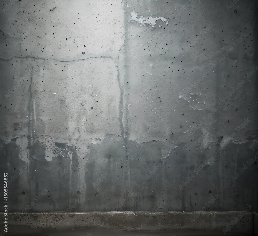 Obraz premium Old black background. Grunge wallpaper. Concrete texture. Black acrylic stains isolated on white. Hand drawn banner, label, frame shape. Black textured design elements. generative ai