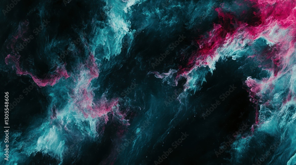 Abstract Nebula With Pink And Teal Hues Creates Wonderful Aesthetics Abstract Nebula With Pink And Teal Hues Creates Wonderful Aesthetics