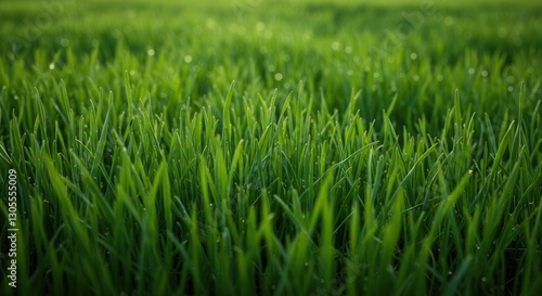 Wallpaper Mural Close-up of Fresh Green Grass Blades Growing Outdoors in Sunlight Torontodigital.ca