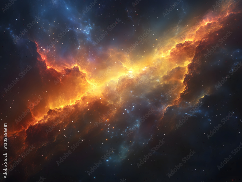 Fototapeta premium storm lights in the space