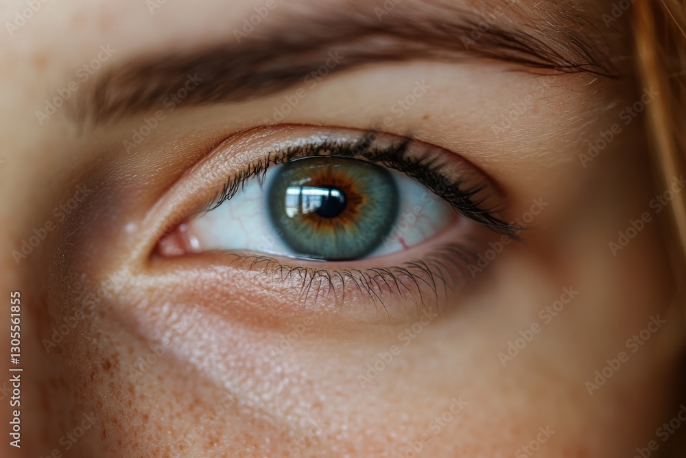 A woman with a bruise under her eye is domestic violence .