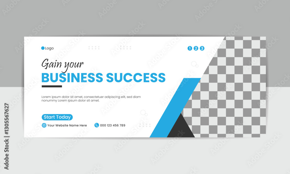 Obraz premium modern corporate social web banner design template for business advertising