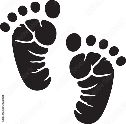 Baby footprints a symbol of new beginnings and innocent steps forward
