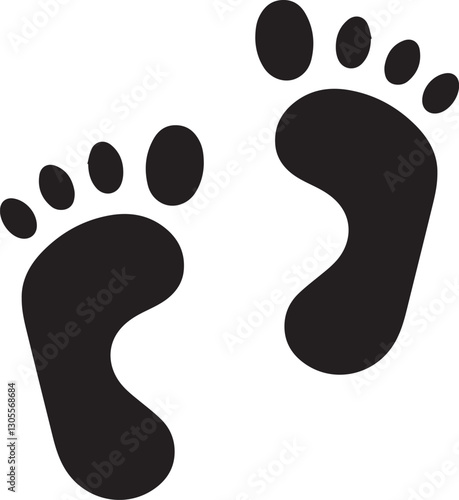 Baby footprints a symbol of new beginnings and innocent steps forward
